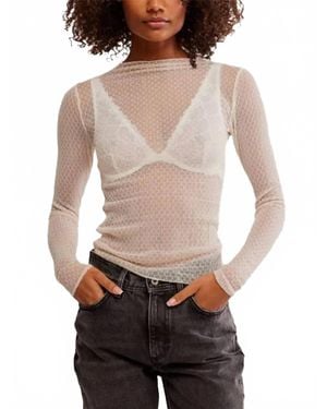 Free People Minding My Business Top - White