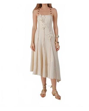 Aylaya Kira Midi Dress - Natural