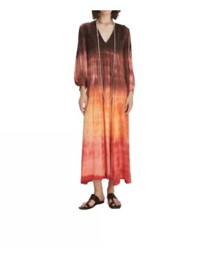 Maria Cher Tortuguitas Vesta Maxi Dress - Orange