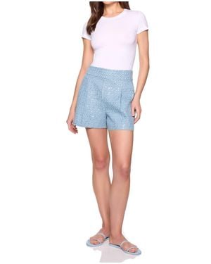 Susana Monaco Sequin Denim Shorts - Blue