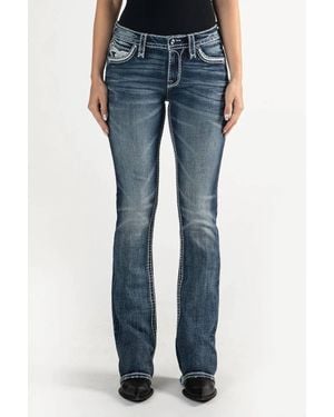 Rock Revival Nectarine Bootcut Jeans - Blue