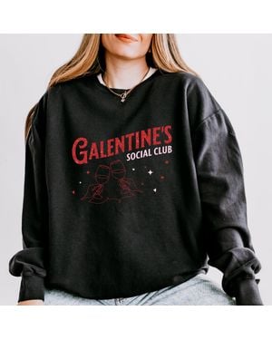 Simply Sage Market Galentine's Social Club Glitter - Black