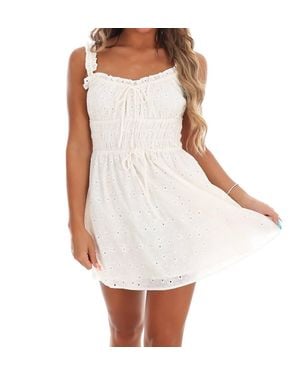 Storia Happy To Be Here Mini Dress - White