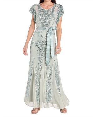 r&m evening dresses Victoria Linen Dress