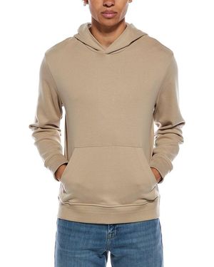 Vince Brushed Interlock Hoodie - Natural
