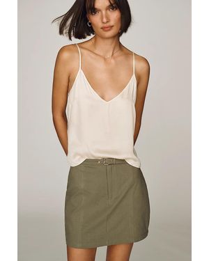 Bishop + Young Belted Mini Skirt - Green