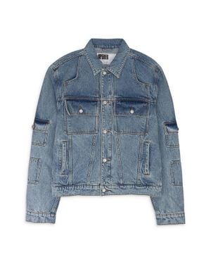 Sp5der Denim V3 Field Jacket - Blue