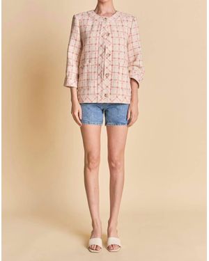 English Factory Tweed Box Jacket - Natural