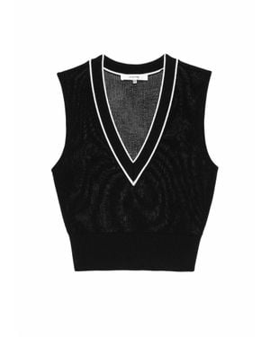FRAME Varsity Vest - Black