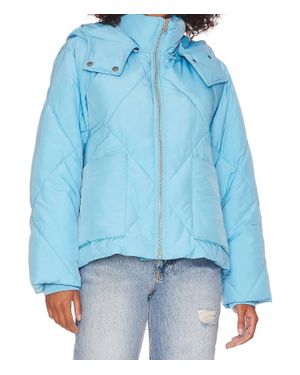 Free People Emmy Swing Puffer Jacket - Blue