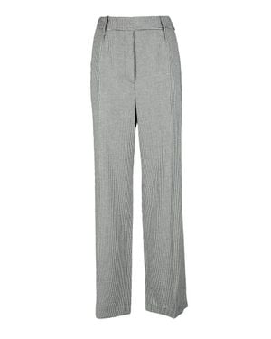 Alexandre Vauthier Viscose Wool Pants - Gray