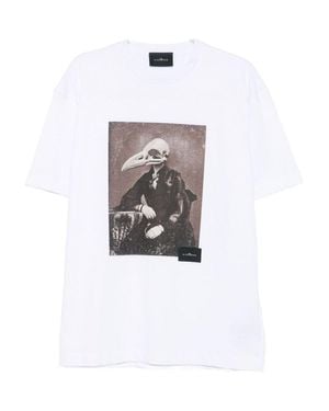 John Richmond Artistic Print T-Shirt - White