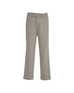 Paolo Pecora Straight-Leg Chinos With Tailored Fit And Clean Design - Gray