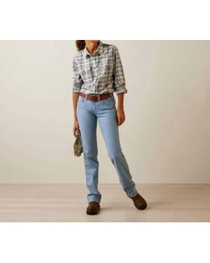 Ariat Rebar Flannel Durastretch Shirt - Blue