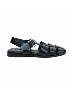 Bibi Lou Balina Flat Round Toe Sandals - Blue