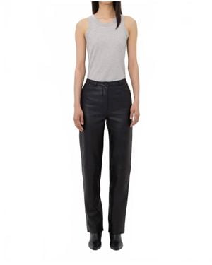 Loulou de Saison Cobe Straight Leg Pants - Black