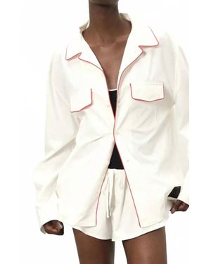 Paris Georgia Basics Austin Cotton Shorts - White