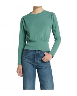 Nation Ltd Brixton Long Sleeve Top - Blue
