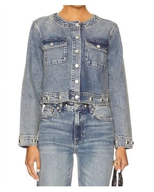 Rails Capistrano Cropped Jacket - Blue