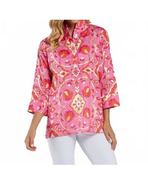 Jude Connally Cricket Cotton Voile Top - Red