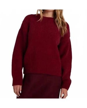 Bella Dahl Drop Shoulder Sweater - Red
