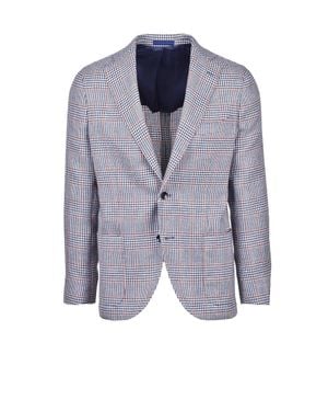 KB Napoli Jacket Wool Linen - Blue