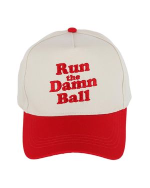 David & Young Run The Damn Ball Baseball Cap - Red