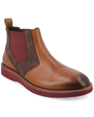 Thomas & Vine Ventura Plain Toe Chelsea Boot - Brown