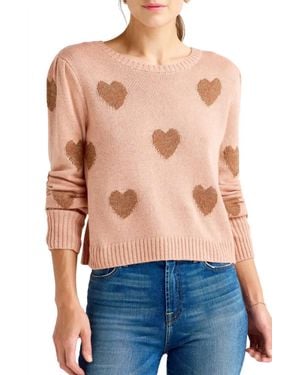 Splendid Annabelle Heart Sweater - Blue