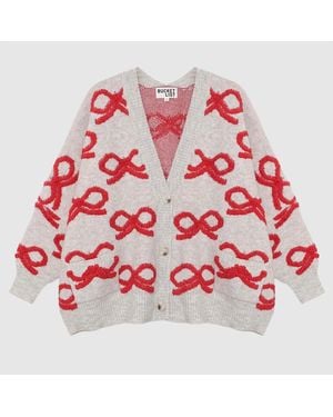Bucketlist Bows & Bliss Cardigan - Red