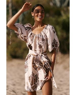 Calypso St. Barth Sasha Silk Dress - Brown