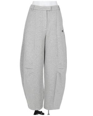 ROTATE BIRGER CHRISTENSEN Wide-Leg Cargo Pants - Gray