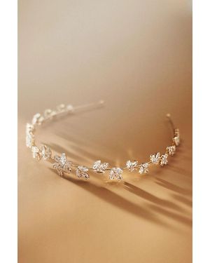 THEIA Crystal Floral Headband - Natural