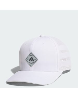 adidas Quick Dry Snapback - White