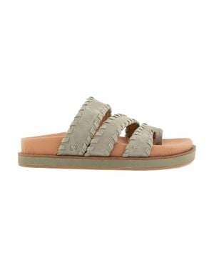 Gentle Souls Niles Whip Stitch Band Sandal - Green