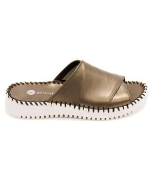 Eric Michael Gloria Slide Sandals - Brown