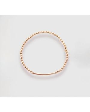 Beaded Blondes Bar Bracelet - White