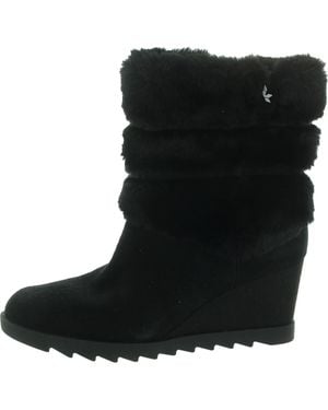 Koolaburra Suede Cozy Winter & Snow Boots - Black
