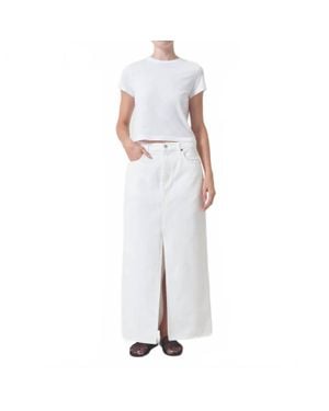 Agolde Leif Maxi Skirt - White