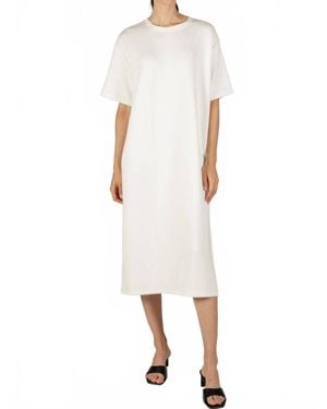 P.Cill Cloud Modal Midi T-Shirt Dress - White