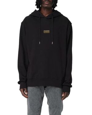 Versace Hoodie With Drawstring - Black
