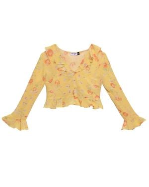 RIXO London Amaya Top - White
