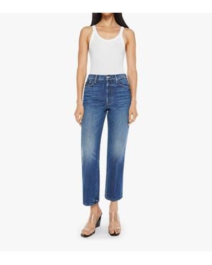 Mother Well Stacked Rambler Ankle Jean - Blue