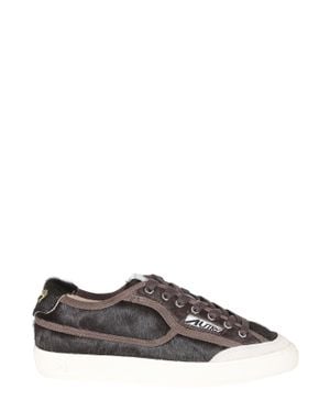 Autry Leather Low-Top Sneakers - Gray
