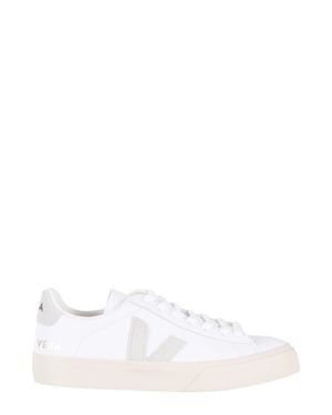 Veja Natural Campo Leather Low-Top Sneakers - White