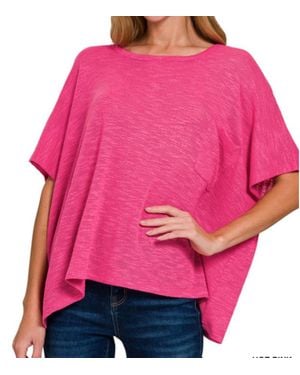 Zenana Lennox Tee - Pink