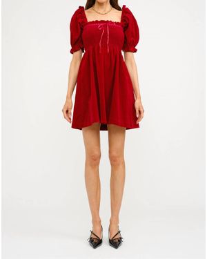 SOFIA The Label The Emery Mini Dress - Red