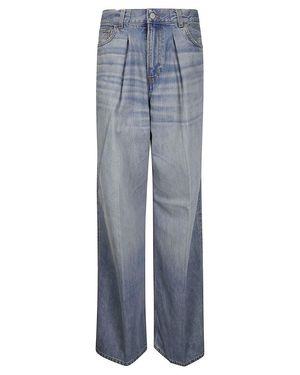 Haikure Wide-Leg Five-Pocket Jeans - Blue