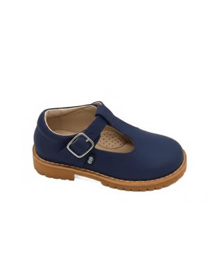 Ralph Miguel Girl's Karla T-Strap Shoe Shoes - Blue