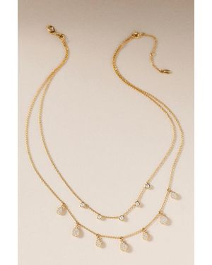 Nadri Bezel Pave Layering Necklace - Natural